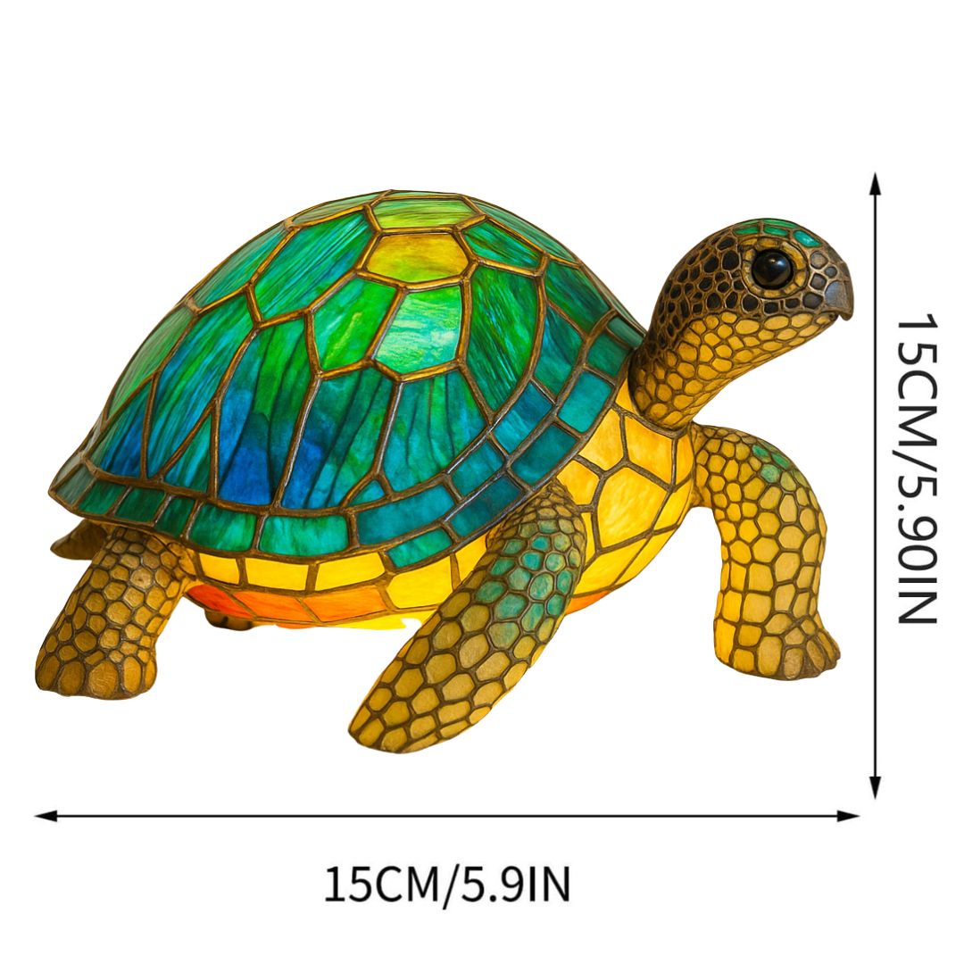 LeuchtSchildkröte - handgefertigte Lampe, die Herzen erstrahlen lässt