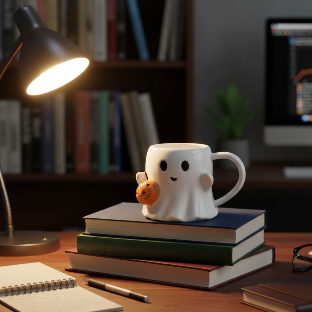 Kürbisgeist Tasse - Süßer Geist mit Kürbis - perfekt für Halloween