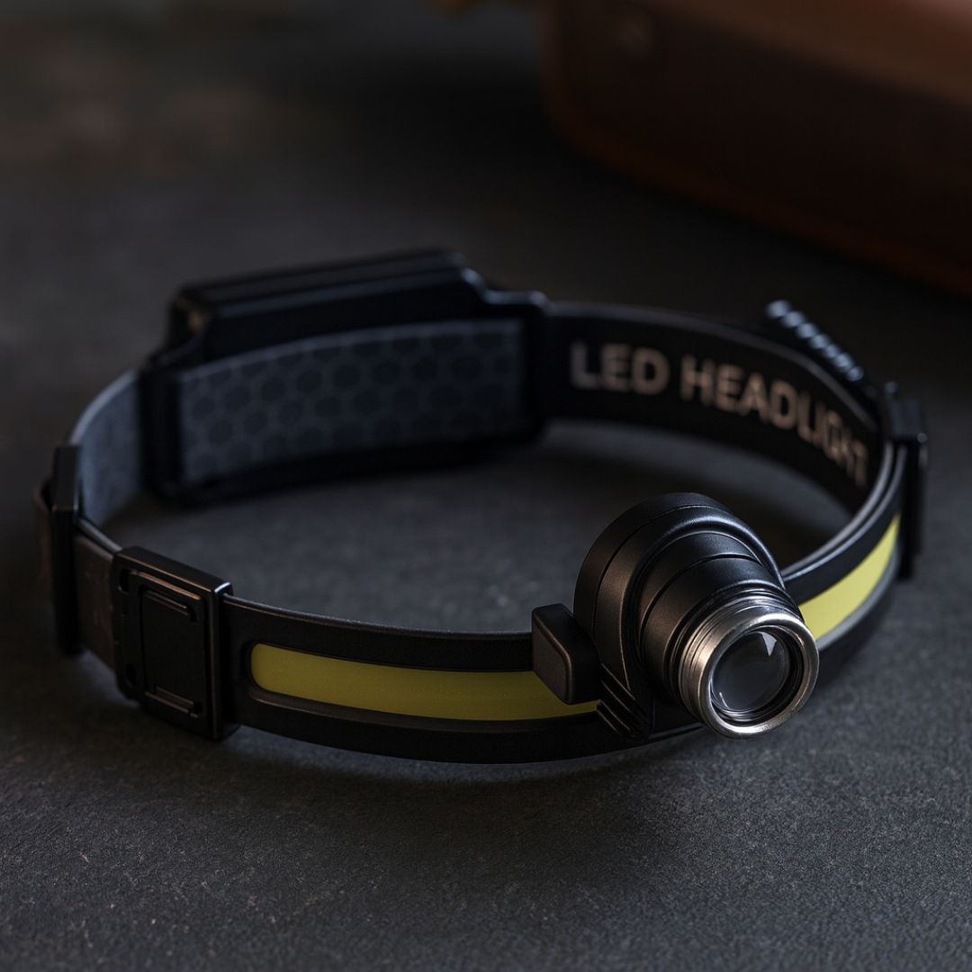 Profi Stirnlampe 1000 Lumen inkl. Rotlichtmodi