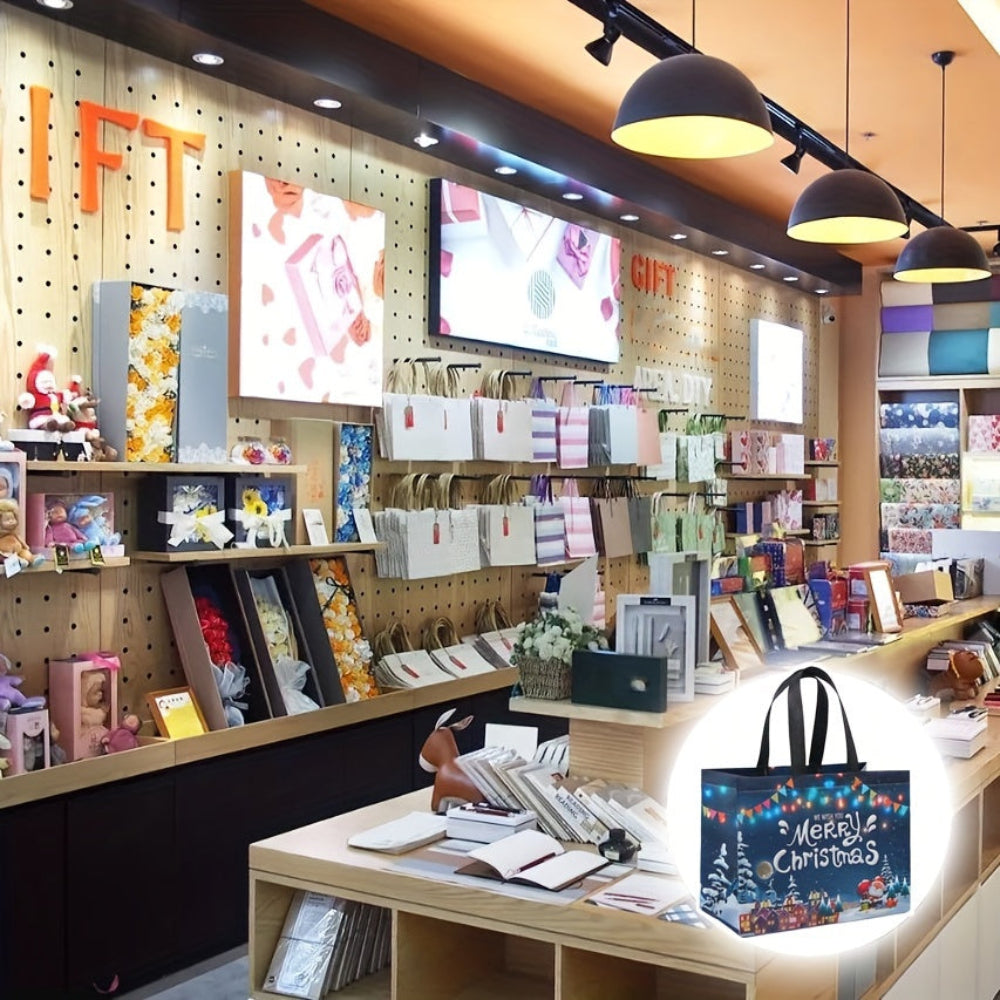 Weihnachtstaschen wiederverwendbar, große Tote für Geschenke