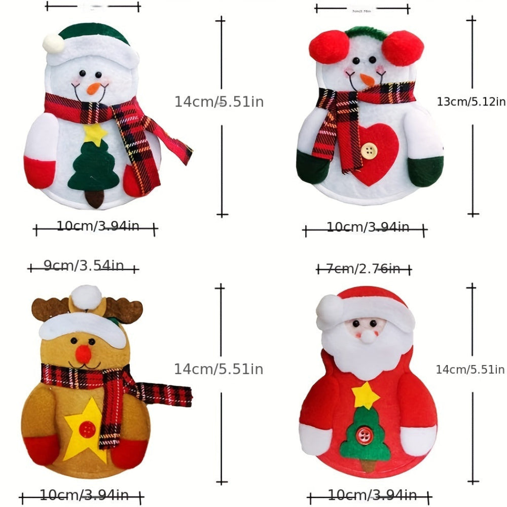 Weihnachtliche Tischdekoration, Besteckhalter Set, festlich