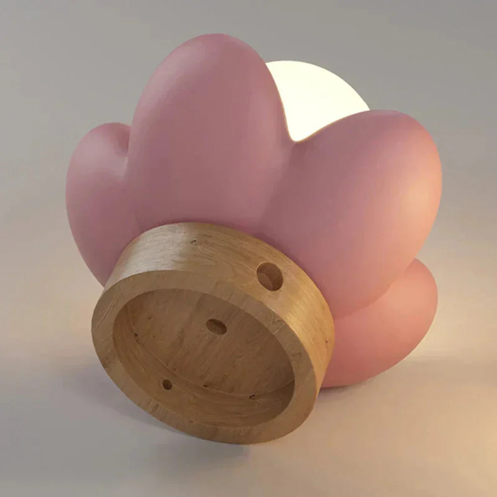 FloraLux – Moderne Blumen-Wandleuchte LED cremefarben fürs Wohnzimmer