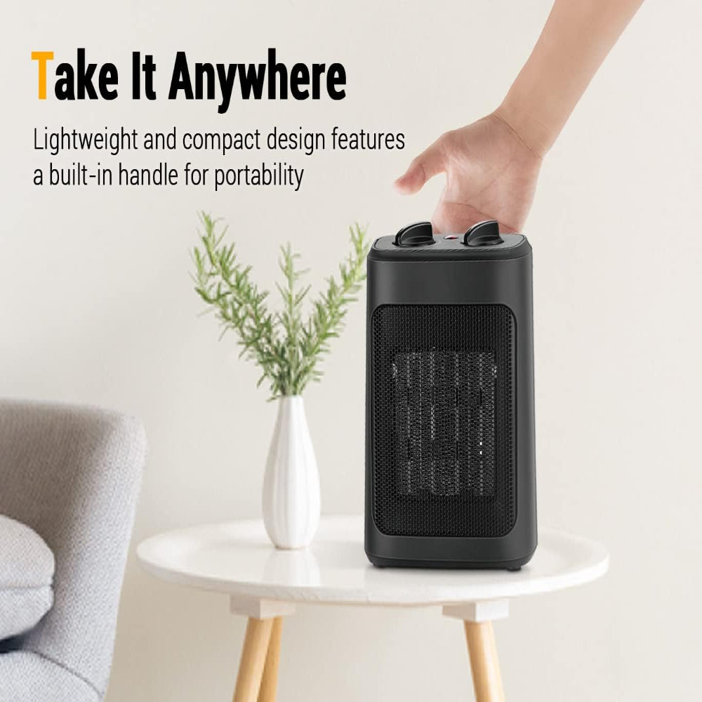 Elektrischer Raumheizer, tragbar, Keramik, schnelle Wärme, energieeffizient