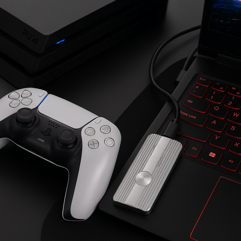 Tragbare SSD, USB-C, High-Speed Speicherlaufwerk, extern