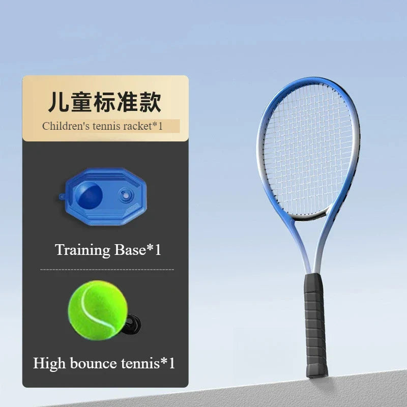 Kinder Tennis-Set, stoßdämpfend, Rebound Trainer für Anfänger & Outdoor