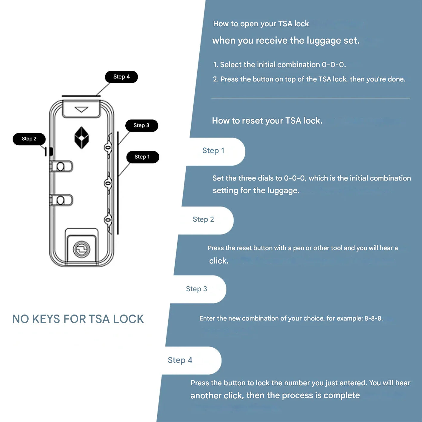3-Teiliges Blaues ABS-Hartschalenkofferset – Belgrado
