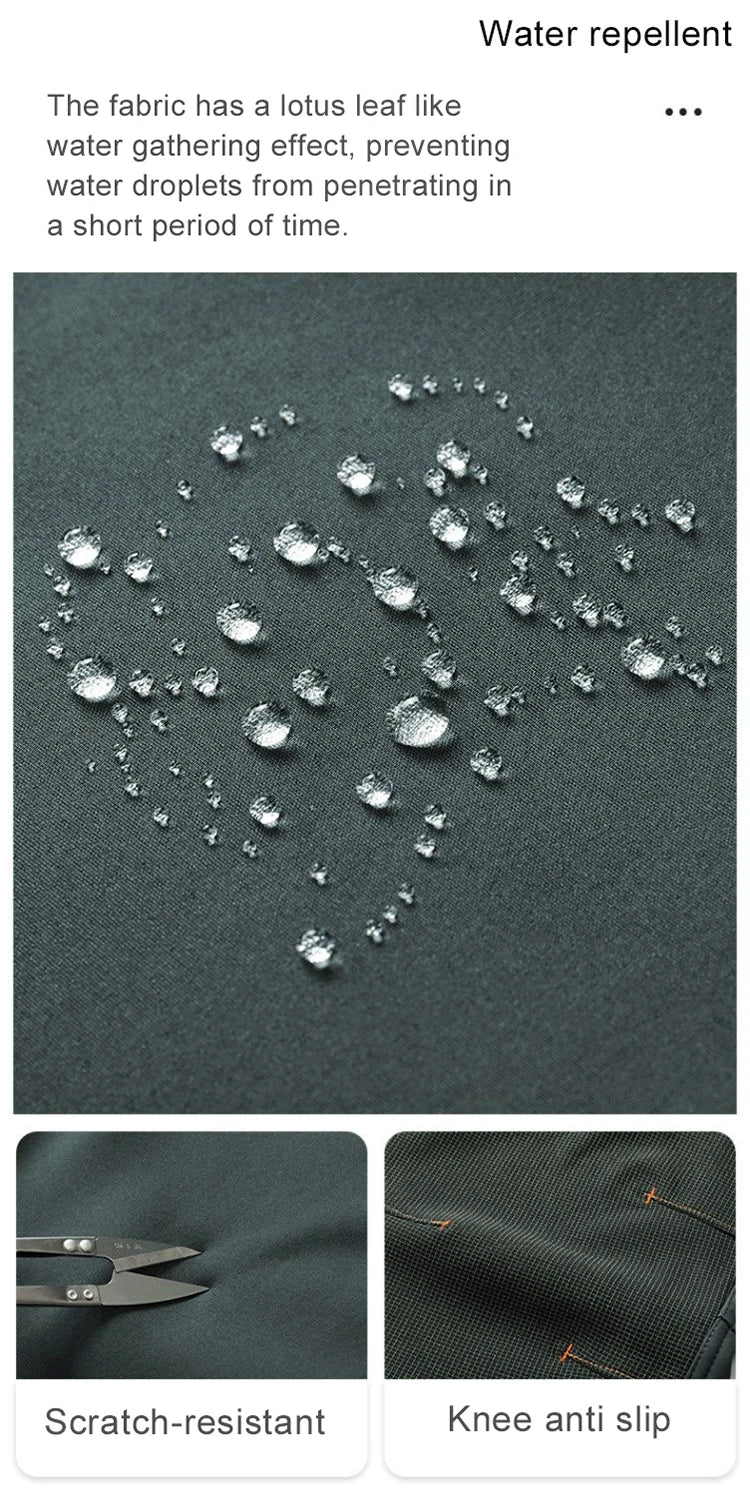 Herren Softshell Wanderhose wasserdicht, warm, winddicht, L–6XL Outdoor