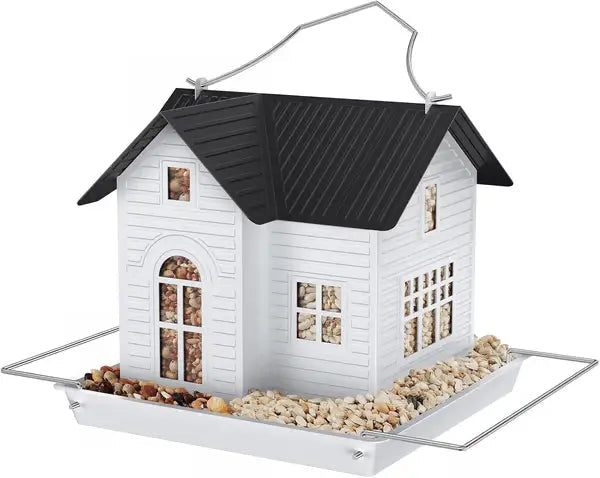 kaufsy | Solar-Vogelhaus mit LED – Leuchtende Gartenlaterne & Futterstation in einem!