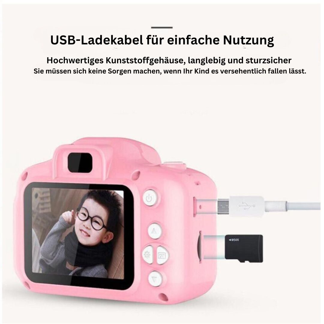 KiddyCam - Digitale Kamera inkl. 8GB SD-Karte für besondere Momente der Kinder