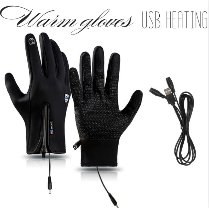 Outdoor Heizhandschuhe, wind- & wasserdicht, USB, Touchscreen