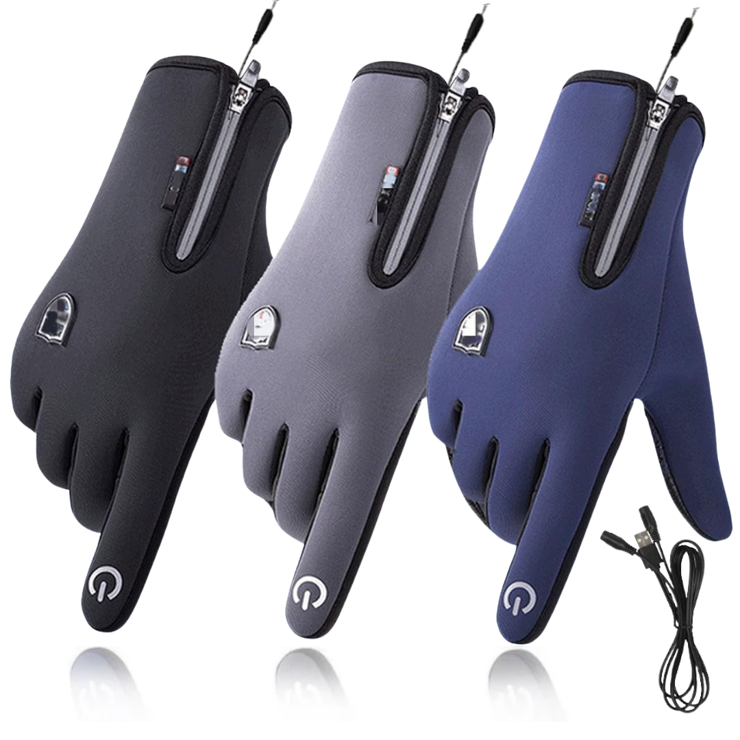 Outdoor Heizhandschuhe, wind- & wasserdicht, USB, Touchscreen
