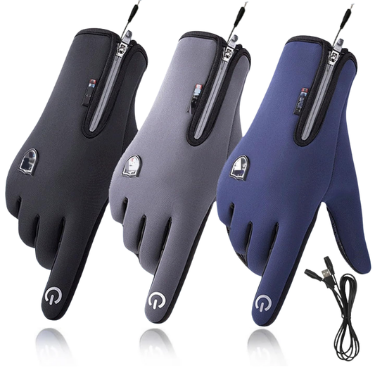Outdoor Heizhandschuhe, wind- & wasserdicht, USB, Touchscreen