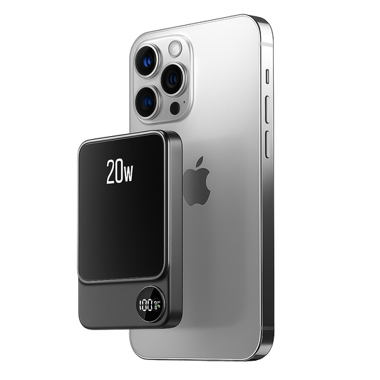 Powerbank Slim, kabelloses Magnet-Ladegerät, tragbar