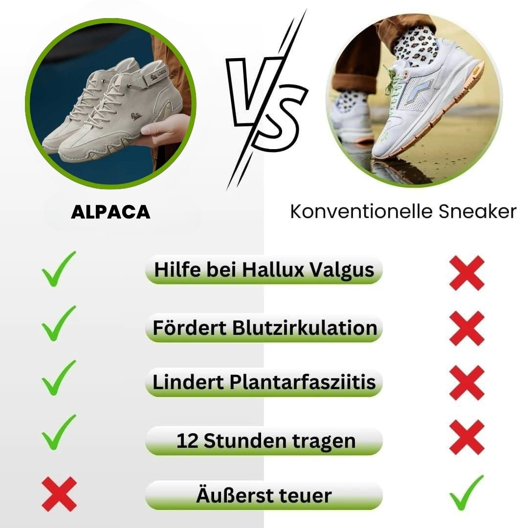 Alpaca - ergonomische, wasserdichte & schmerzlindernde Leder-Barfußschuhe