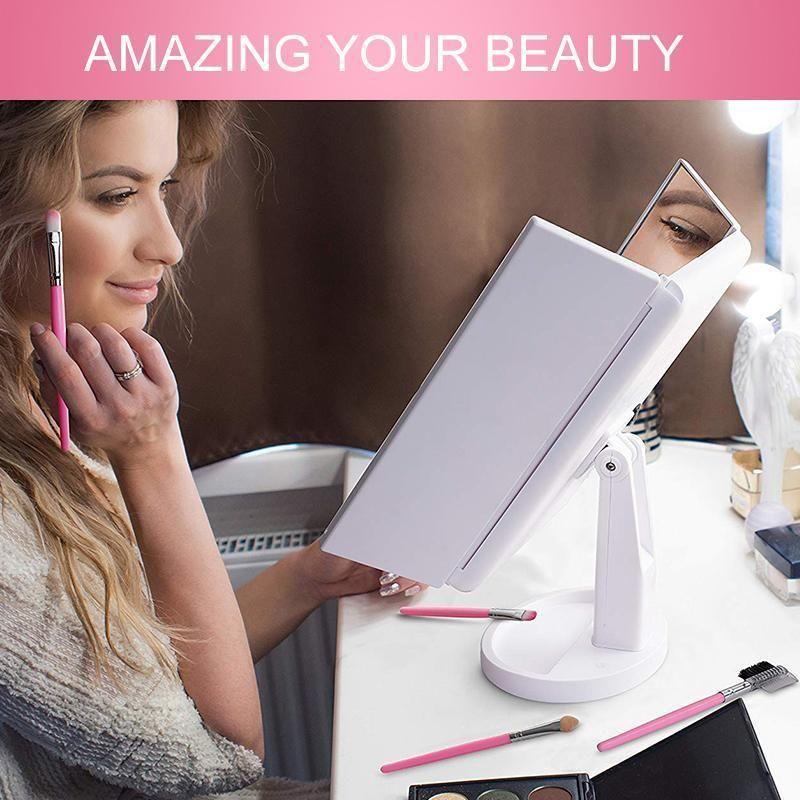 kaufsy | Beleuchteter Schminkspiegel, 24LED