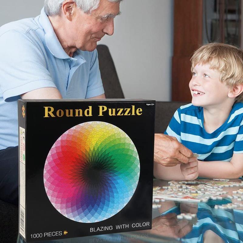 kaufsy | Gradient Farbige Regenbogen Runde Puzzles