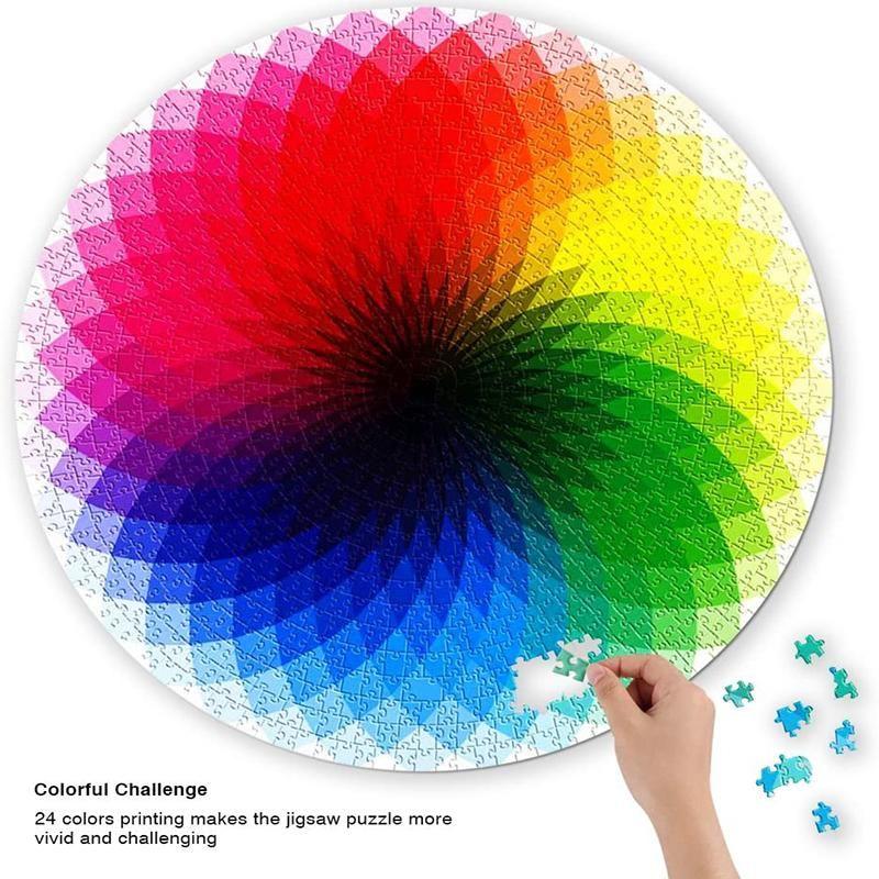 kaufsy | Gradient Farbige Regenbogen Runde Puzzles