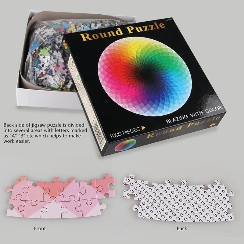 kaufsy | Gradient Farbige Regenbogen Runde Puzzles