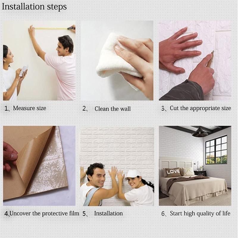 kaufsy | 3D Wandpaneele Peel and Stick Tapete