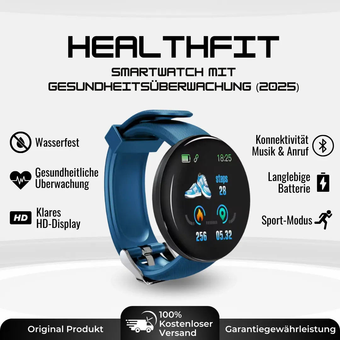 HealthFit - Gesundheits u.-Fitness-Smartwatch (2025)