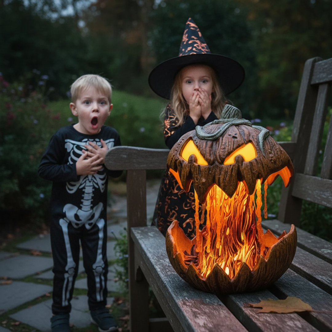 Nachtlicht Spuk Kürbis - Gruseliges Highlight
