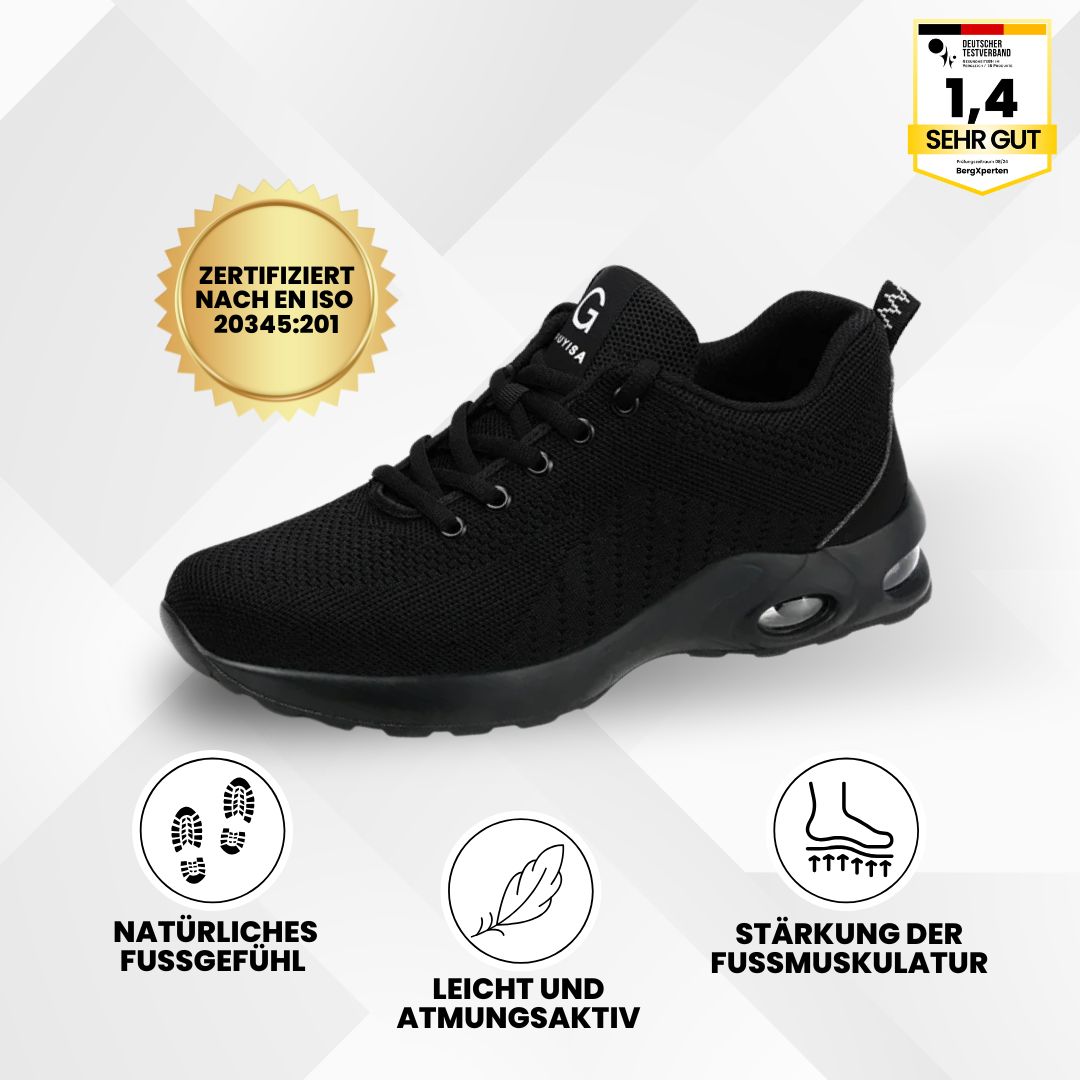 Orthostahl - ergonomischer und schmerzlindernder Sicherheitsschuh - Zertifiziert nach EN ISO 20345