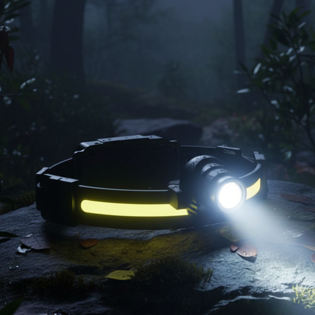 Profi Stirnlampe 1000 Lumen inkl. Rotlichtmodi