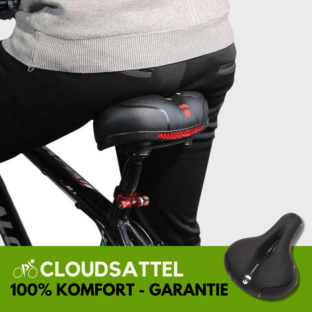 Cloudsattel - orthopädischer schmerzlindernder Radsattel für alle Fahrräder