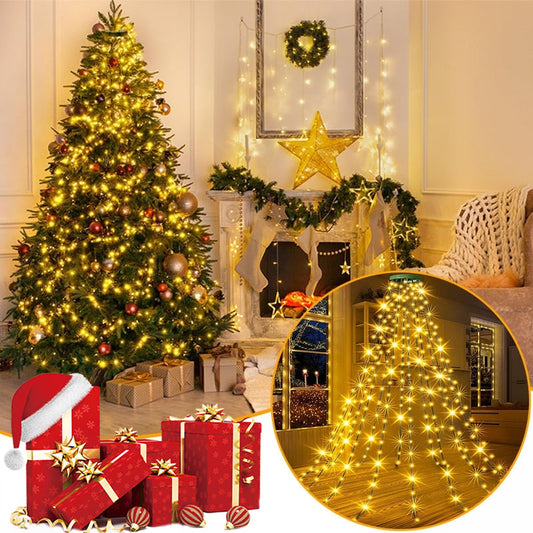 kaufsy | Weihnachtsbaum Wasserfalllichter mit Ring