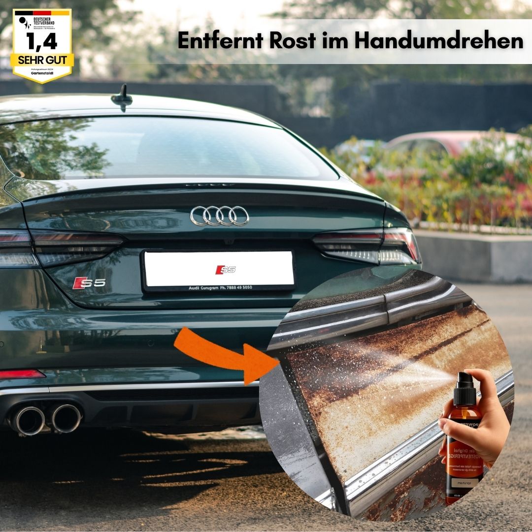 PowerRust Entferner - löst selbst hartnäckigen Rost in Sekunden
