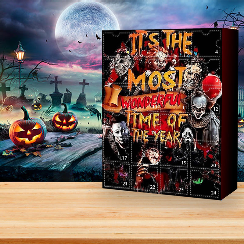 kaufsy | Halloween-Adventskalender mit Horrorfilmfiguren