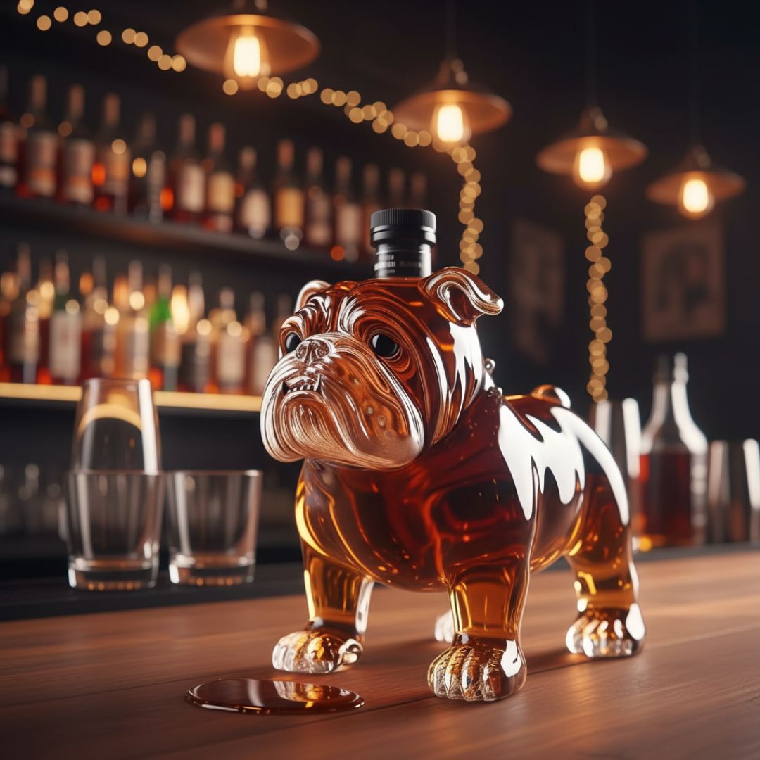 Hundeflasche aus Glas