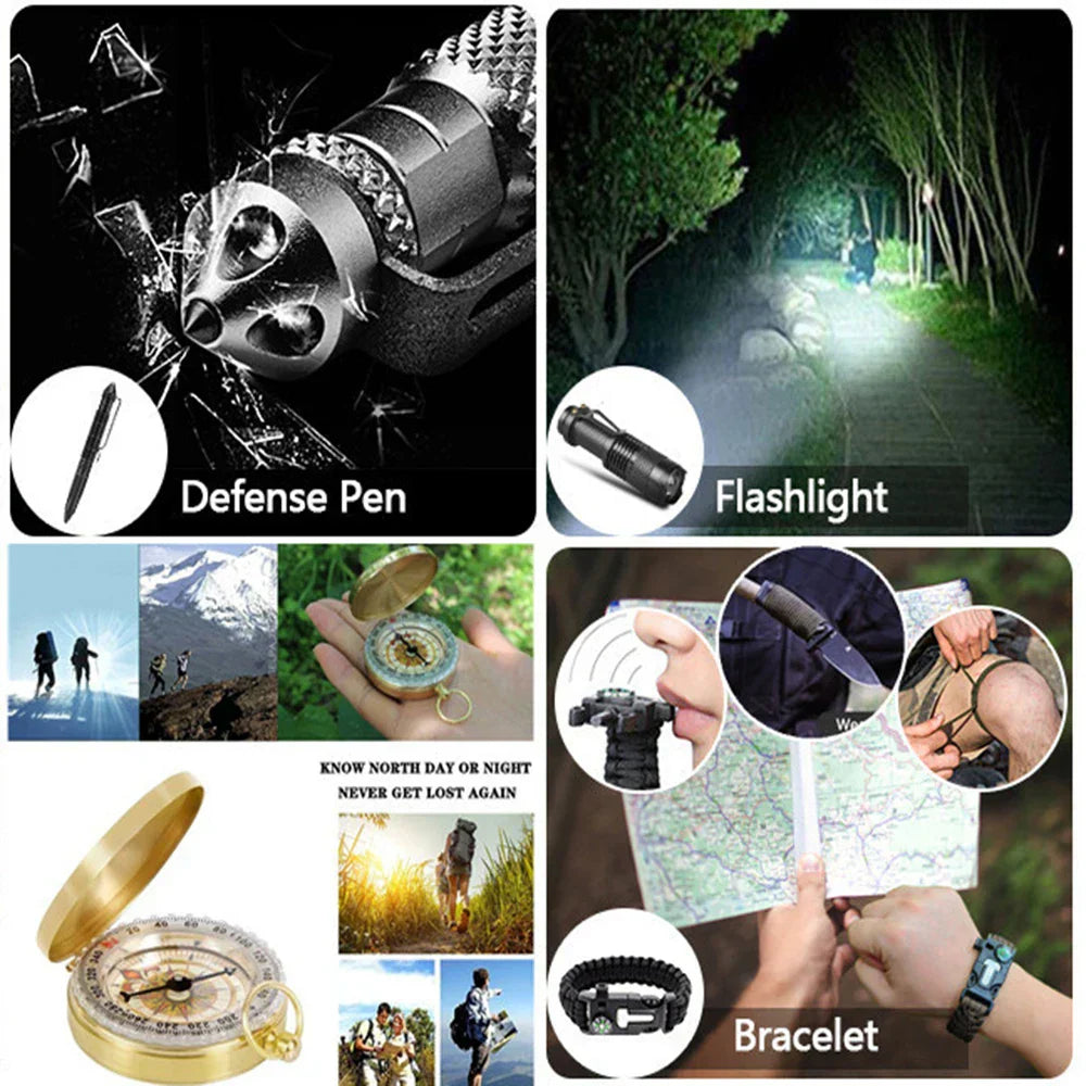 kaufsy | 38-in-1 Erste-Hilfe- und Überlebenstasche - SurvivalAid