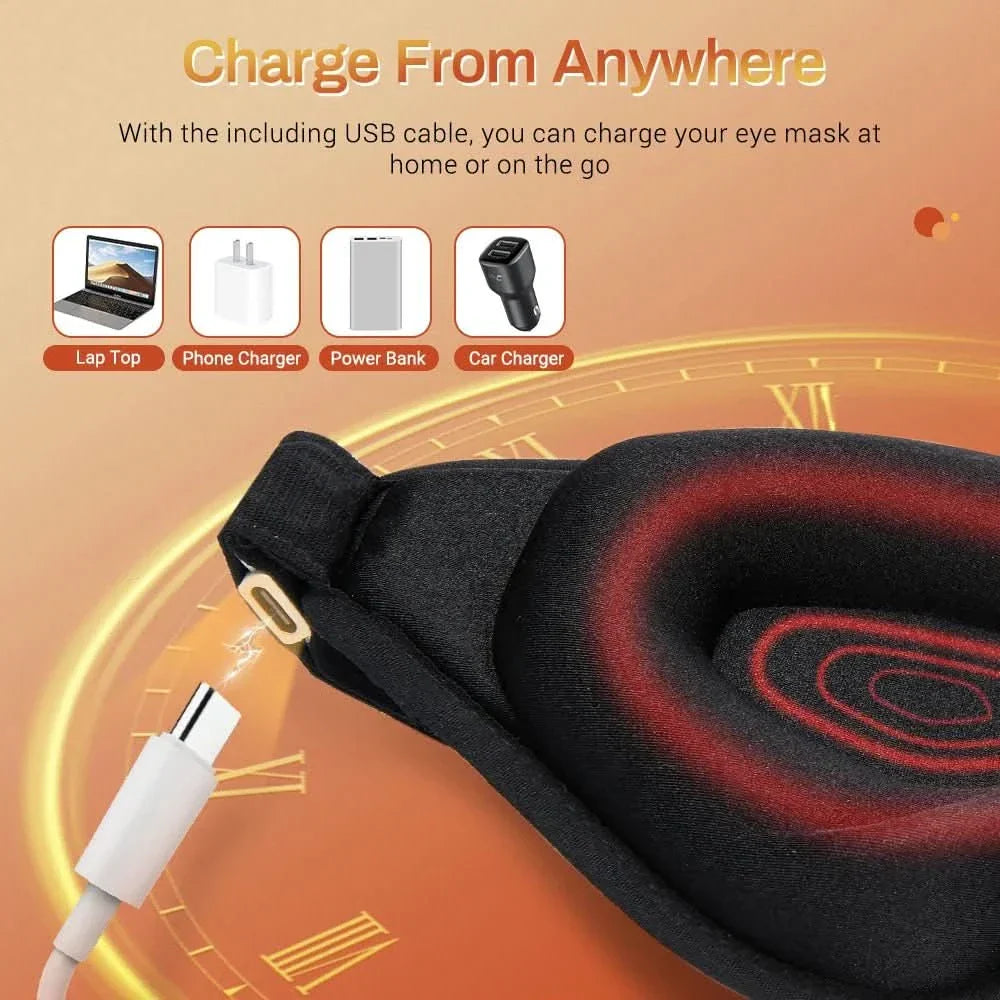 kaufsy | Elektrische beheizte Augenmaske mit Wärmefunktion & Temperaturkontrolle