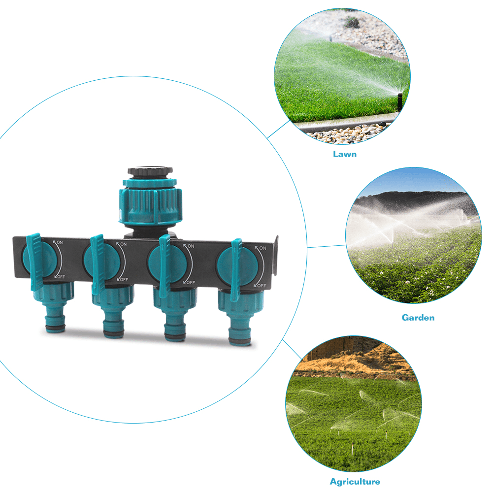 kaufsy | Weg Garten-Schlauchverteiler - Verstellbarer Wasserhahn-Adapter