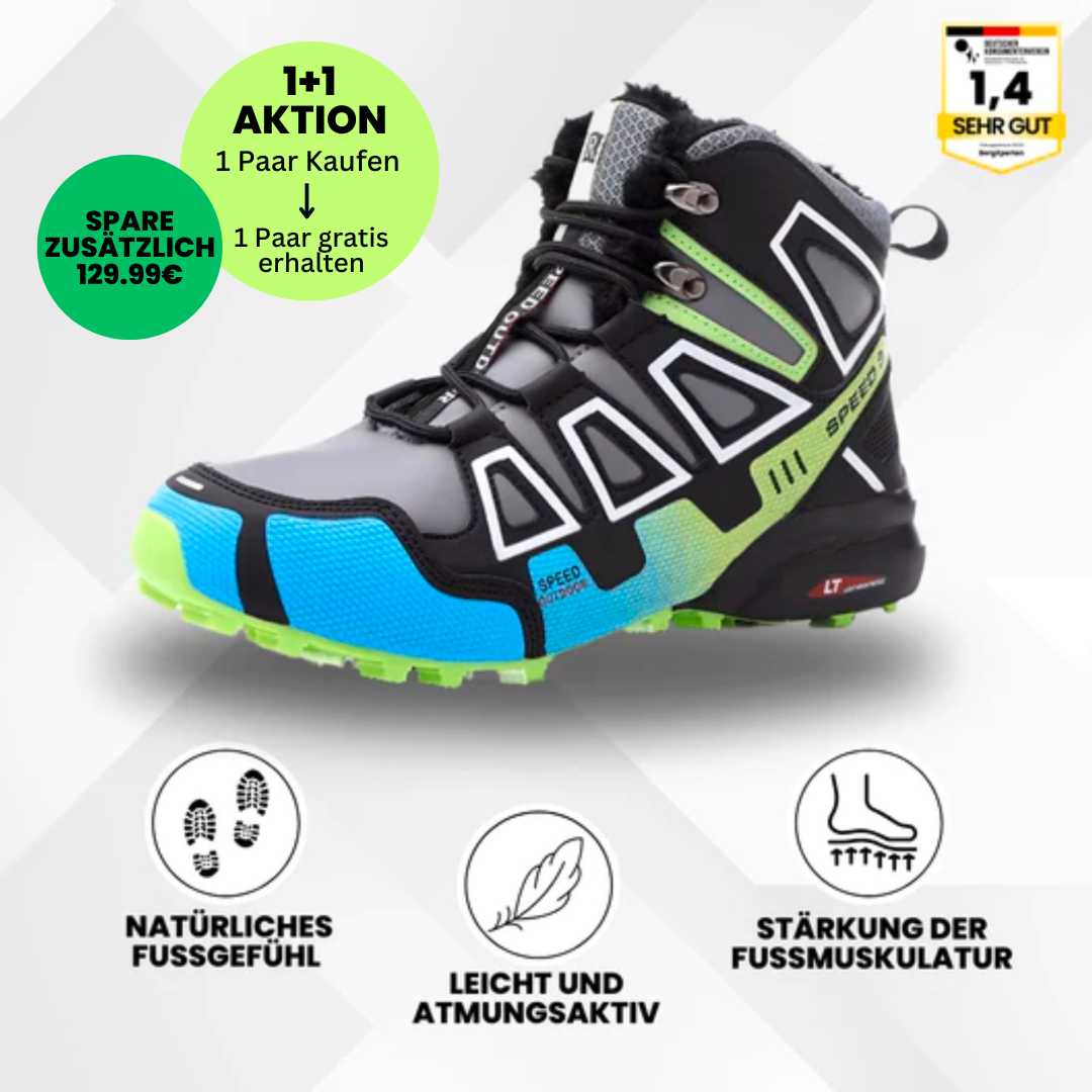 OrthoTrekking Pro - ergonomische schmerzlindernde Trekking u.-Wanderschuhe  - Sonderaktion 1+1 Gratis