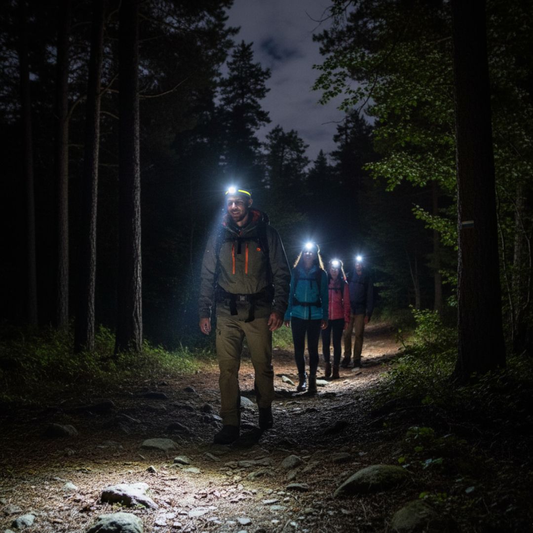 Profi Stirnlampe 1000 Lumen inkl. Rotlichtmodi