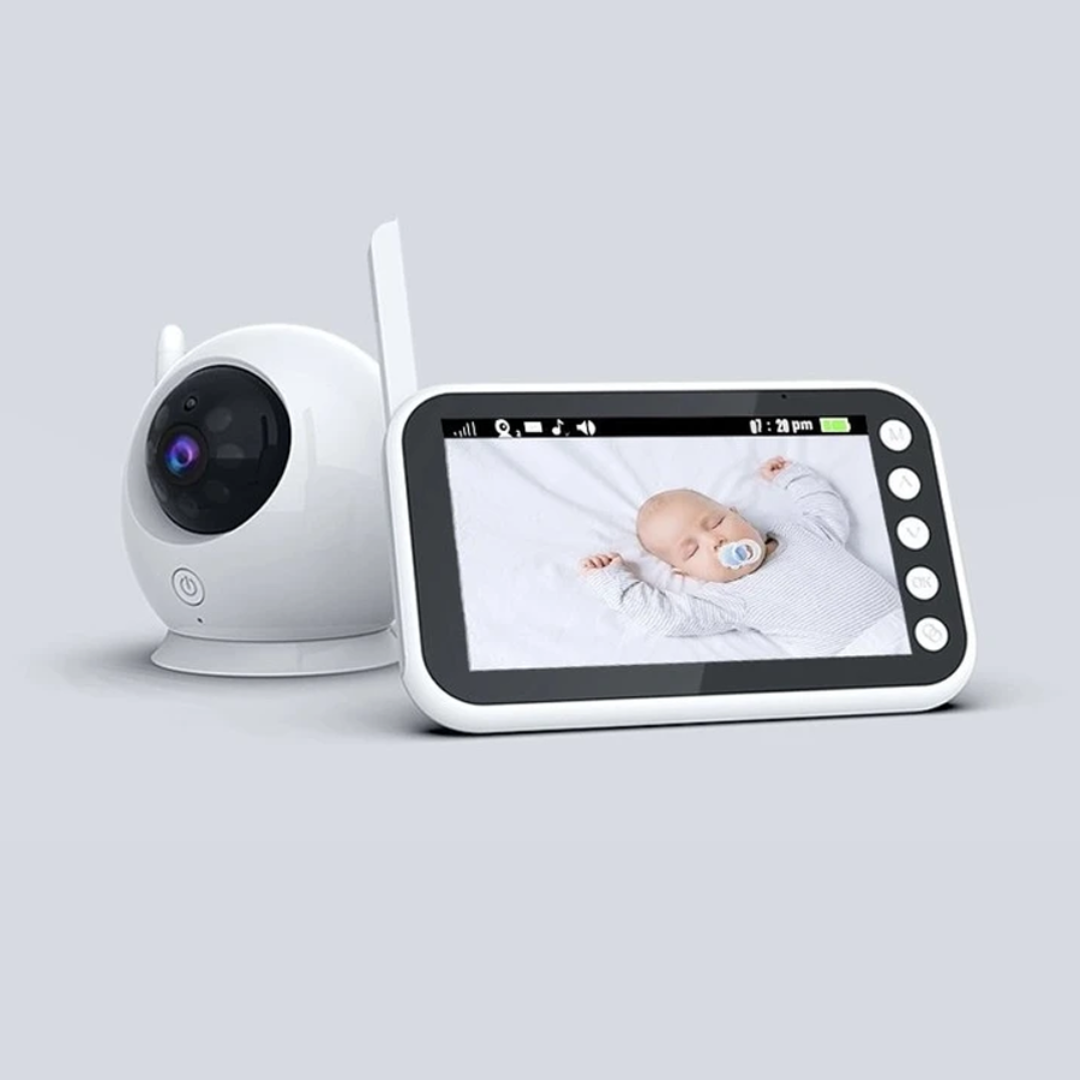 Intelligentes Babyphone mit HD-Kamera, Nachtsicht & App-Steuerung