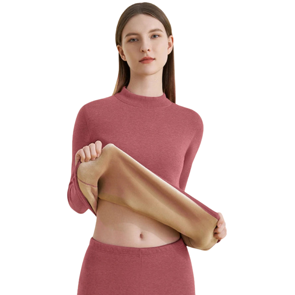 HeatLoom – Damen Thermounterwäsche Set nahtlos & extra dick für Winter