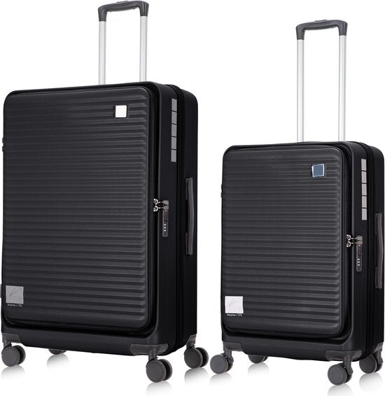 2-teilige Hartschalen-Kofferset mit Laptopfach – Berlin