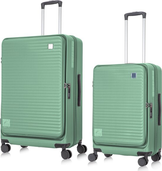 2-teilige Hartschalen-Kofferset mit Laptopfach – Berlin