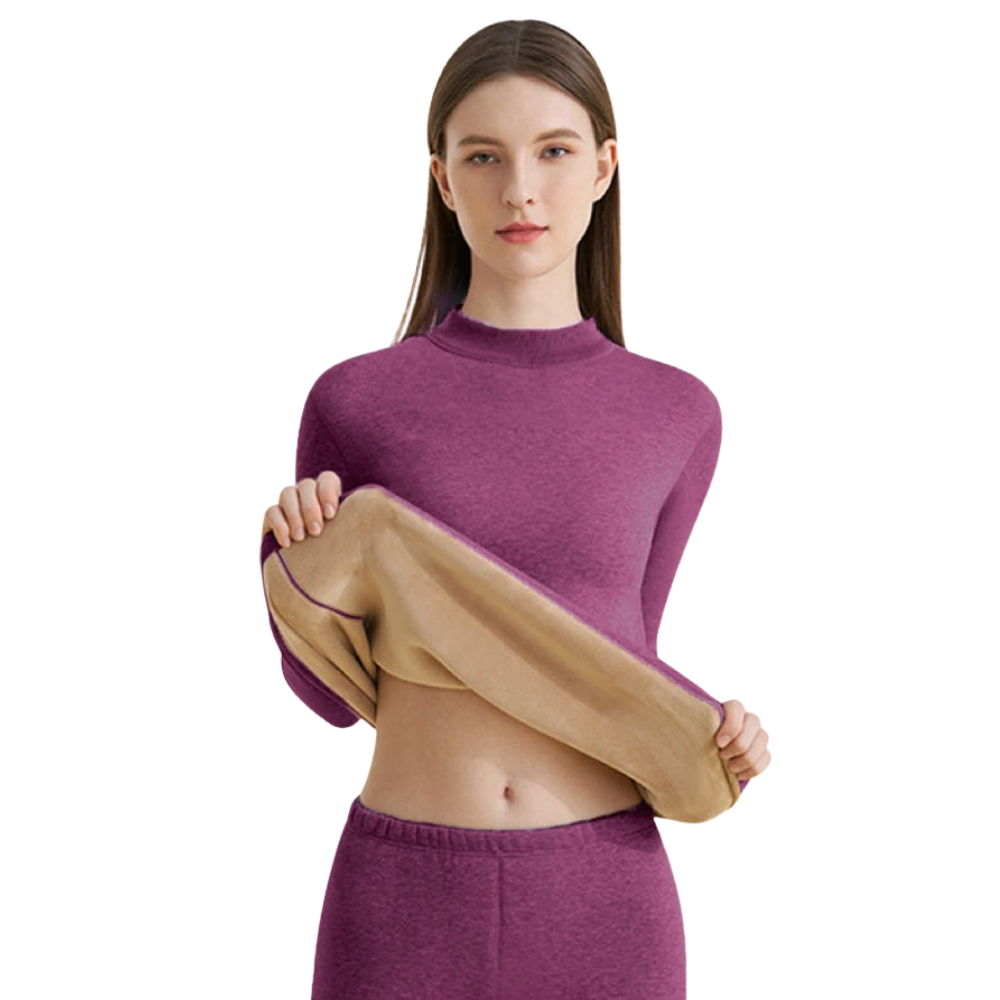 HeatLoom – Damen Thermounterwäsche Set nahtlos & extra dick für Winter
