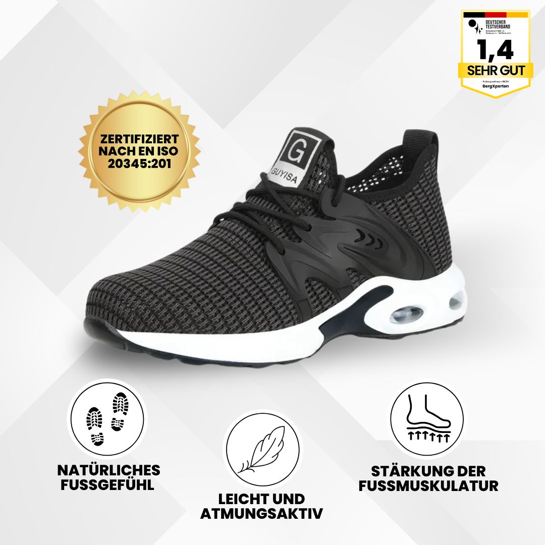 Orthostahl - ergonomischer und schmerzlindernder Sicherheitsschuh - Zertifiziert nach EN ISO 20345