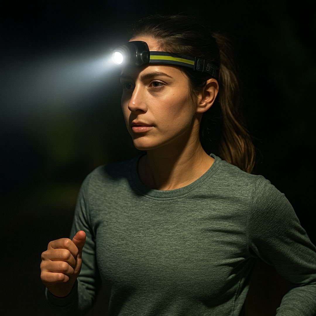 Profi Stirnlampe 1000 Lumen inkl. Rotlichtmodi