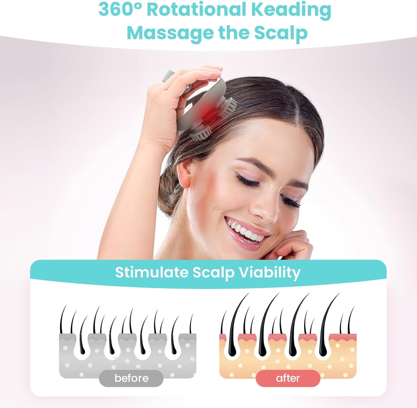 kaufsy | Tragbarer elektrischer Kopfhaut-Massager