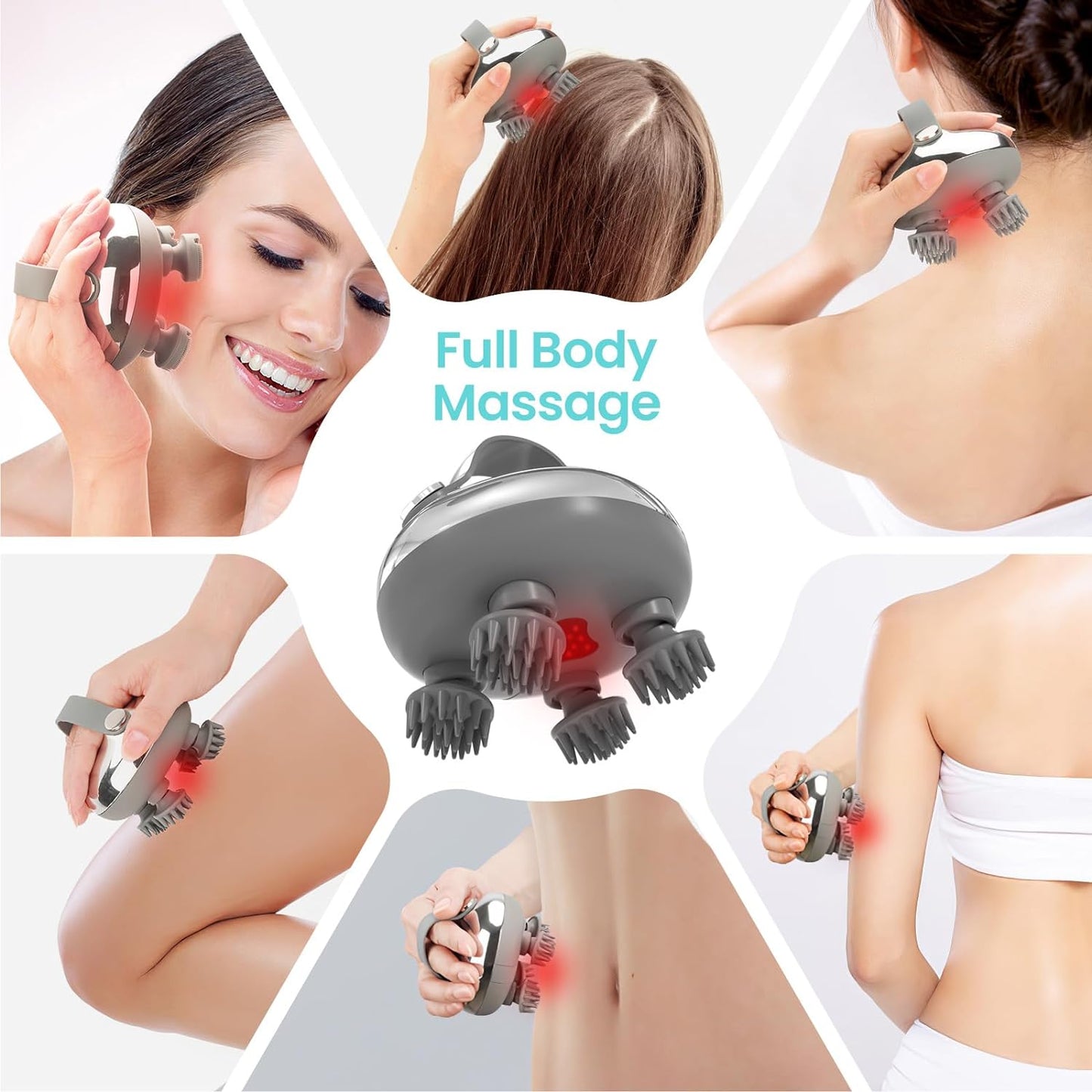 kaufsy | Tragbarer elektrischer Kopfhaut-Massager