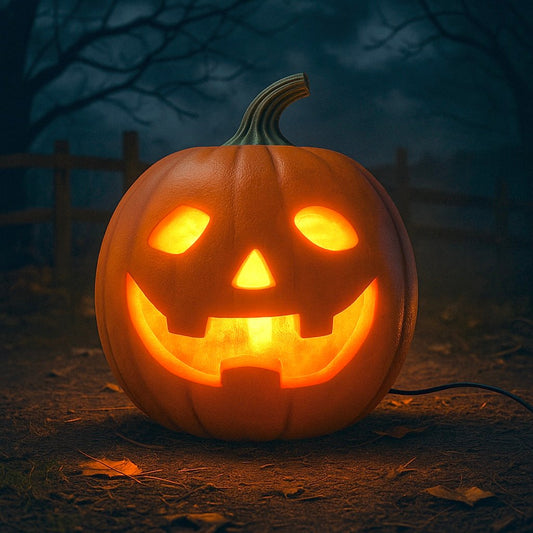 Animierter Singender Halloween Kürbis, Bewegungssensor, Projektionsgesicht