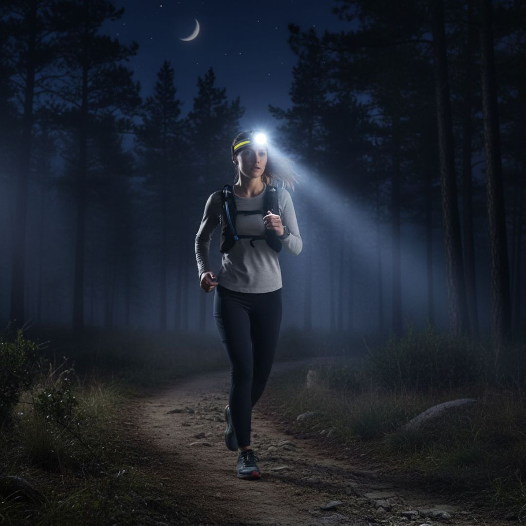 Profi Stirnlampe 1000 Lumen inkl. Rotlichtmodi