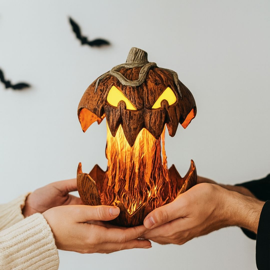 Nachtlicht Spuk Kürbis - Gruseliges Highlight
