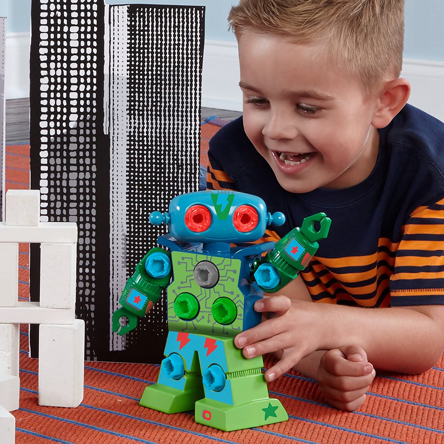 Bauspielzeug Roboter für Kinder, Engineering Lernspielzeug